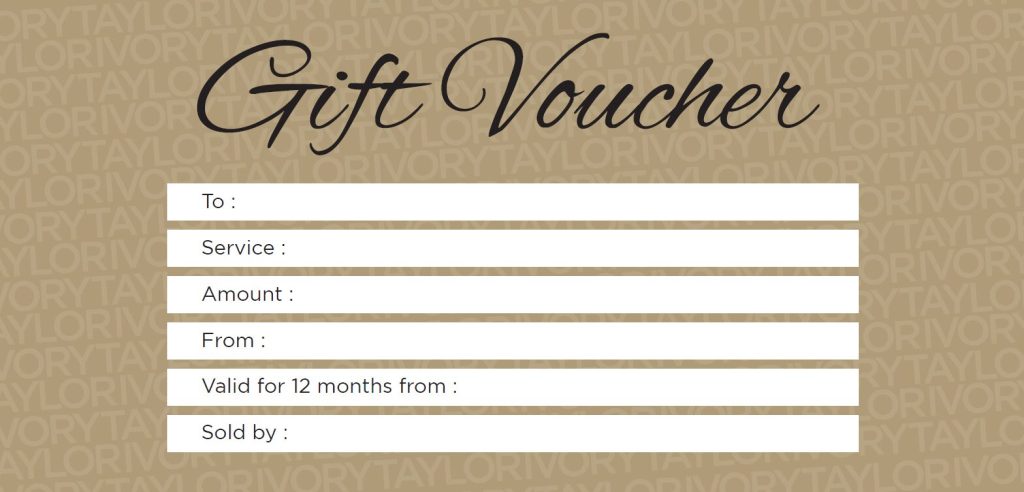 gift mockup of a gift voucher